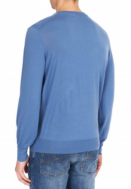 Пуловер BRUNELLO CUCINELLI  - Шерсть - цвет синий
