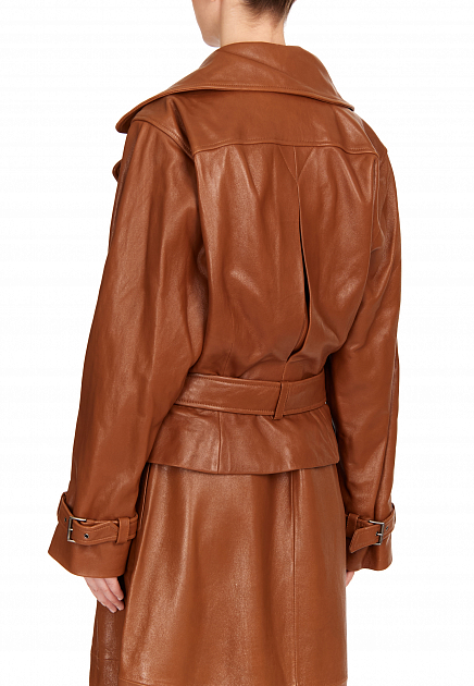 Куртка ALBERTA FERRETTI  - Кожа - цвет коричневый