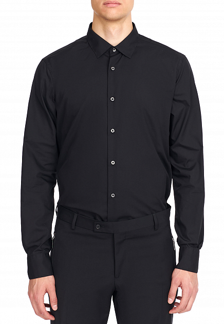Рубашка COSTUME NATIONAL  - Хлопок, Полиэстер - цвет черный
