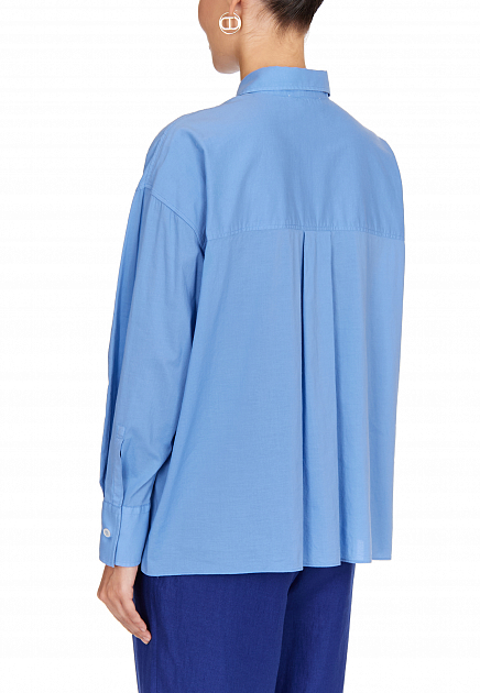 Рубашка FEDELI  - Хлопок - цвет синий
