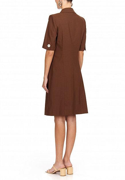 Платье LUISA SPAGNOLI  - Хлопок, Вискоза - цвет коричневый