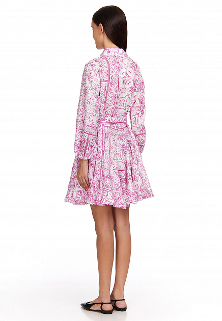 Платье POSITANO COUTURE BY BLITZ  - Лён - цвет розовый