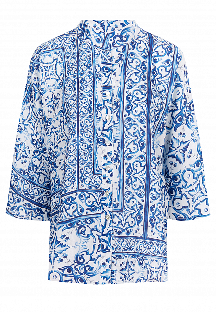 Рубашка свободного кроя с принтом POSITANO COUTURE BY BLITZ