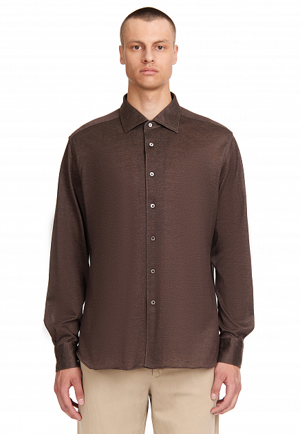 Рубашка CORNELIANI  40 размера - цвет коричневый
