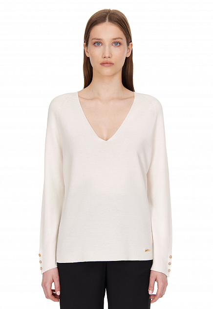Пуловер MANDELLI  - Хлопок - цвет белый