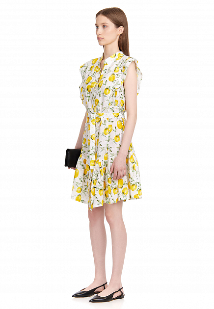 Льняное платье с принтом POSITANO COUTURE BY BLITZ - ИТАЛИЯ