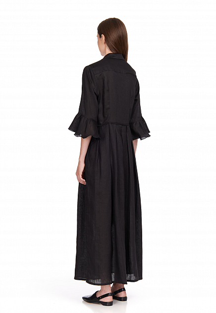 Платье POSITANO COUTURE BY BLITZ  - Лён - цвет черный