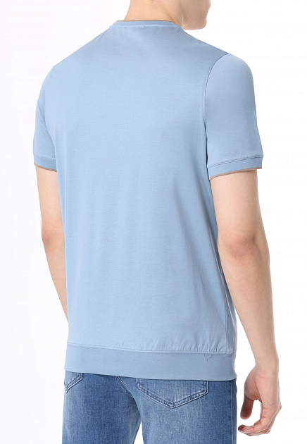 Трикотажная футболка EMILIANO ZAPATA  S размера - цвет голубой