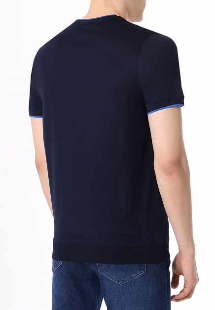 Трикотажная футболка EMILIANO ZAPATA  S размера - цвет синий