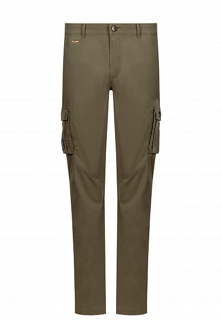 Зауженные брюки с накладными карманами AERONAUTICA MILITARE