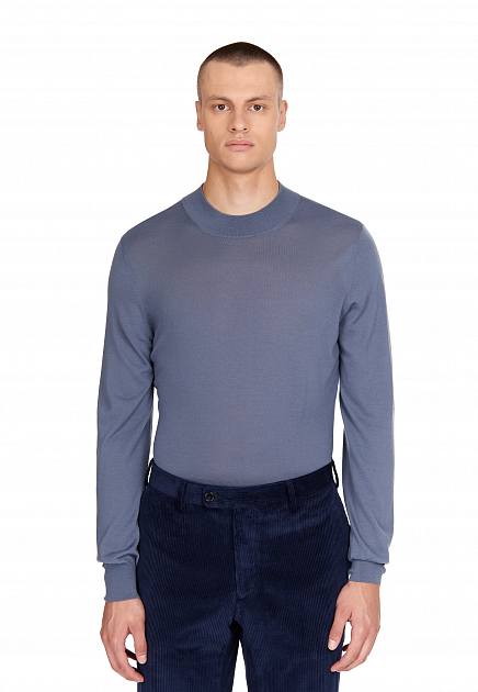 Пуловер MANDELLI  - Шерсть - цвет синий