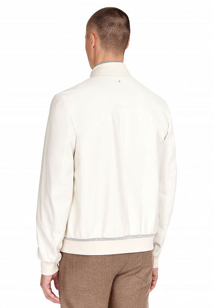 Куртка кожанная STEFANO RICCI  50 размера - цвет белый