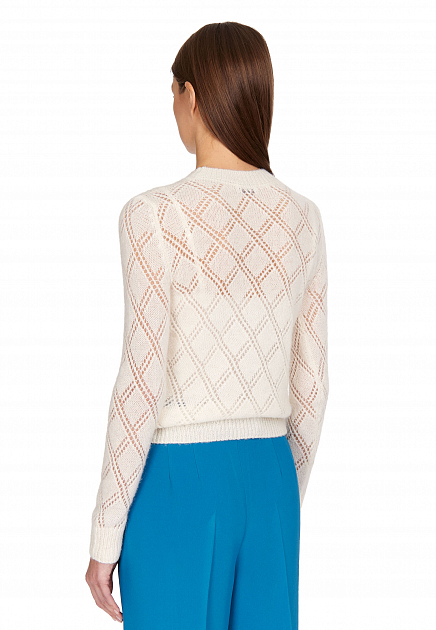 Пуловер PESERICO  - Полиамид, Альпака - цвет белый