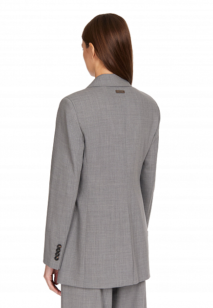 Пиджак PESERICO  - Полиэстер, Шерсть - цвет серый