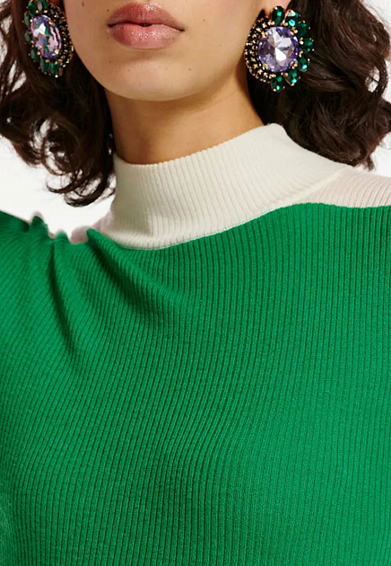 Пуловер ESSENTIEL  - Шерсть, Акрил - цвет зеленый