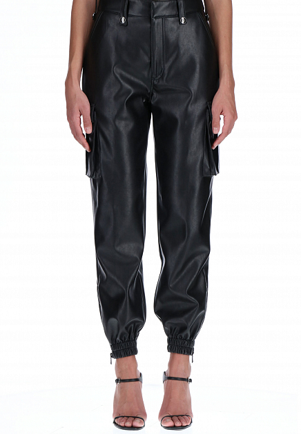 Зауженные брюки из кожи  ERMANNO SCERVINO