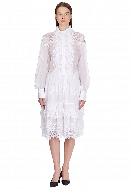 Платье-шемизье с кружевом ERMANNO SCERVINO - ИТАЛИЯ