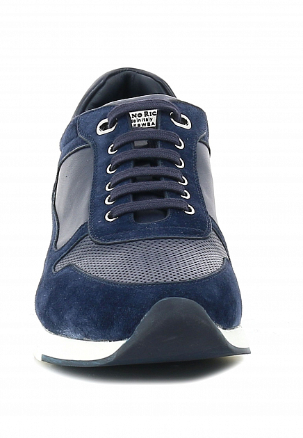 Кожаные кроссовки STEFANO RICCI  - Кожа - цвет синий