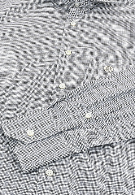 Хлопковая рубашка STEFANO RICCI  - Хлопок - цвет серый