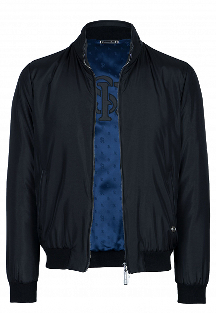 Шелковая куртка STEFANO RICCI  - Шелк - цвет черный