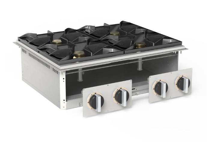 Плита газовая 4 конфорочн. встраиваемая 700 серии Apach Chef Line SLDIG7RG8