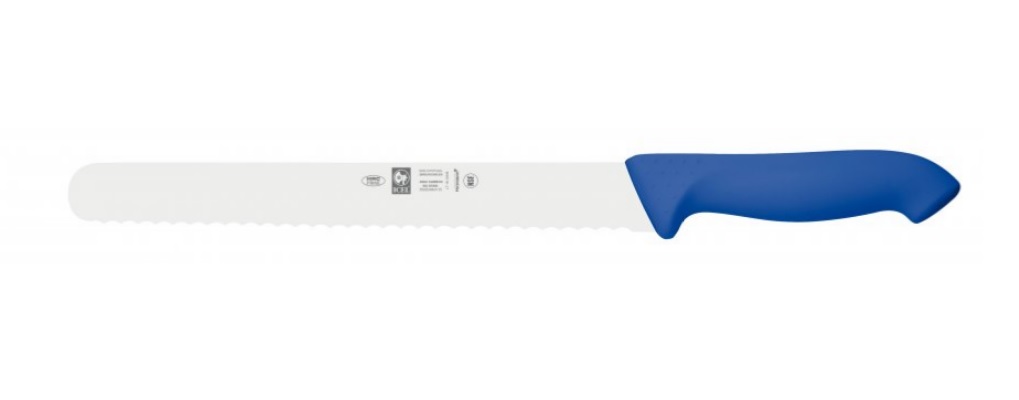 Нож для нарезки 25см с волнистой кромкой, синий HORECA PRIME 28600.HR12000.250