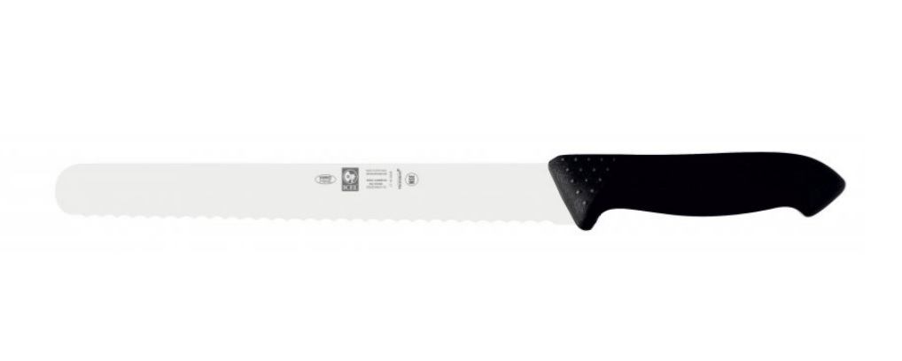 Нож для нарезки 25см с волнистой кромкой, черный HORECA PRIME 28100.HR12000.250