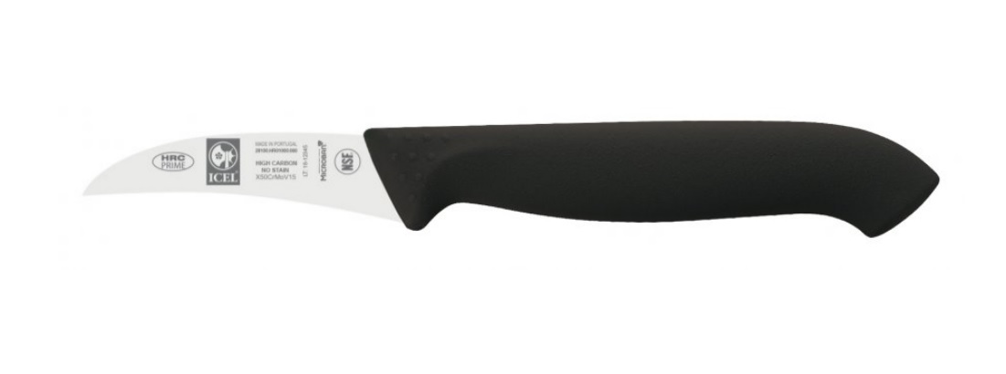 Нож для чистки овощей 6см, изогнутый, черный HORECA PRIME 28100.HR01000.060