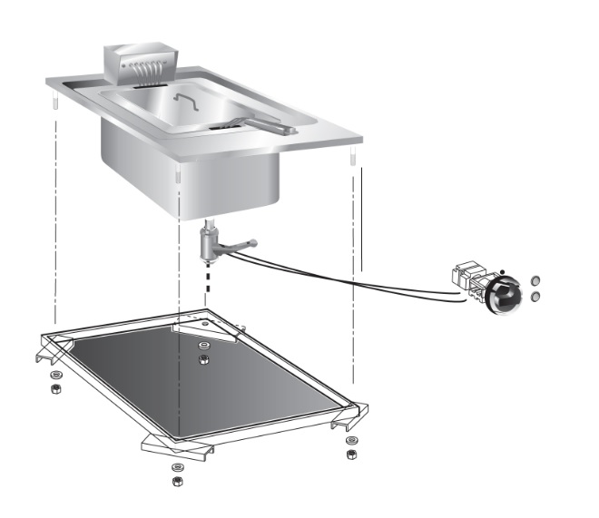 Фритюрница встраиваемая 600 серии Apach Chef Line SLDI6FRIE1S10