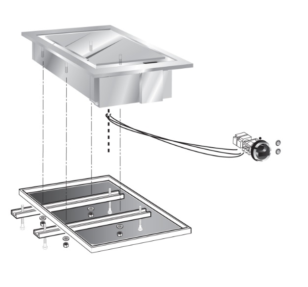 Поверхность жарочная электрическая встраиваемая 600 серии Apach Chef Line SLDI6FTE4LCP