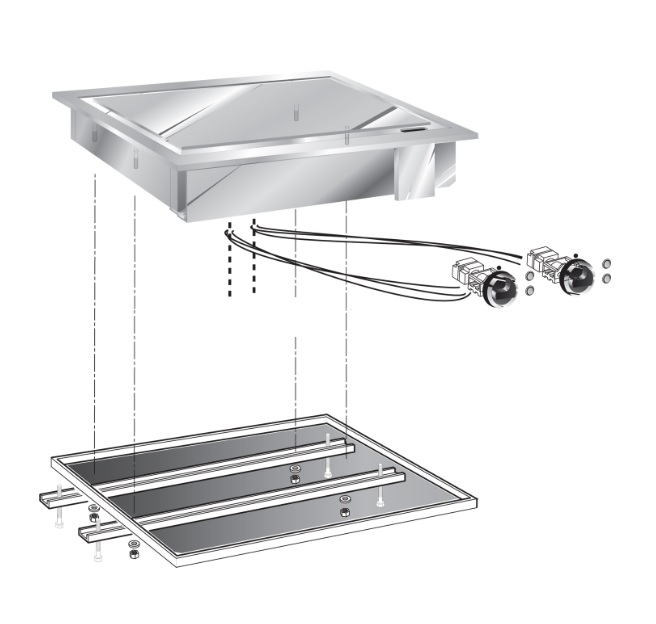 Поверхность жарочная электрическая встраиваемая 600 серии Apach Chef Line SLDI6FTE6LRCP