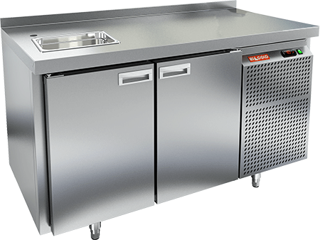 СТОЛ С ХОЛОДИЛЬНЫМ ШКАФОМ HICOLD GN 1/TN 1G (R290)