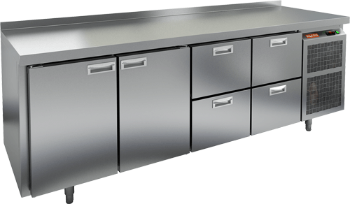 СТОЛ С ХОЛОДИЛЬНЫМ ШКАФОМ HICOLD BN 1122/TN (R290)