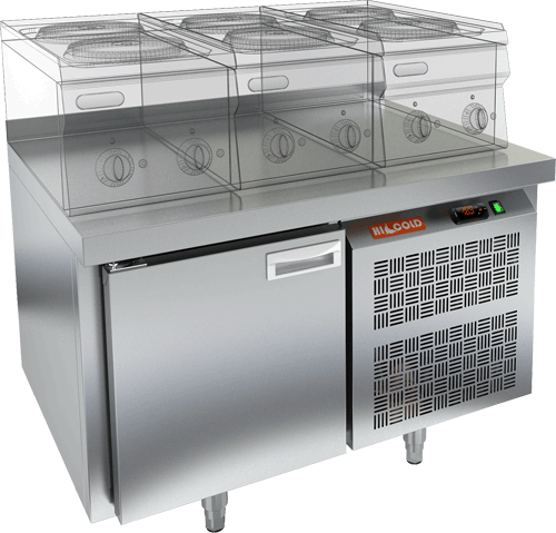 СТОЛ С МОРОЗИЛЬНЫМ ШКАФОМ HICOLD SN 1/BT LT (R290)
