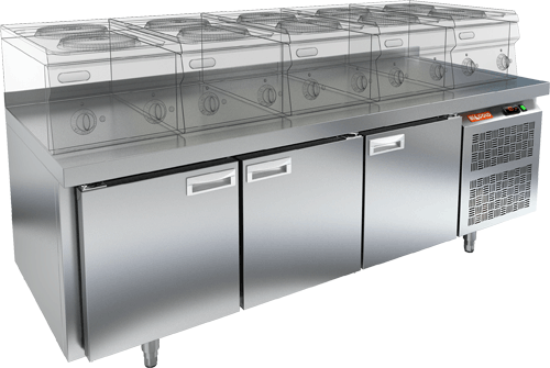 СТОЛ С МОРОЗИЛЬНЫМ ШКАФОМ HICOLD SN 111/BT LT (R290)