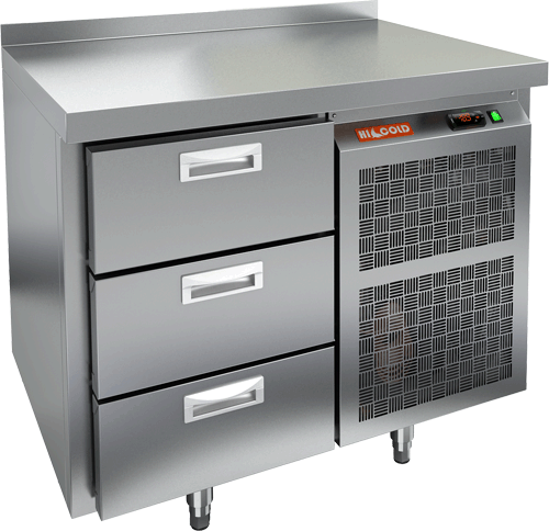 СТОЛ С МОРОЗИЛЬНЫМ ШКАФОМ HICOLD GN 3/BT (R290)