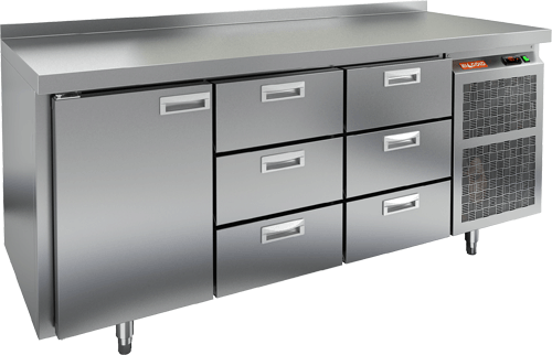СТОЛ С МОРОЗИЛЬНЫМ ШКАФОМ HICOLD SN 133/BT (R290)