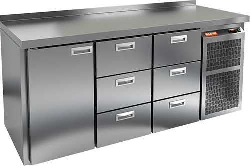 СТОЛ С МОРОЗИЛЬНЫМ ШКАФОМ HICOLD GN 133 BR2 BT (R290)