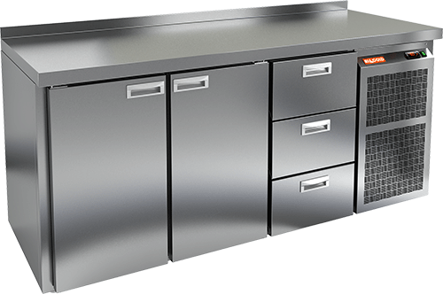 СТОЛ С МОРОЗИЛЬНЫМ ШКАФОМ HICOLD SN 113 BR2 BT (R290)