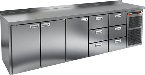 СТОЛ С ХОЛОДИЛЬНЫМ ШКАФОМ HICOLD GN 11133 BR2 TN (R290)