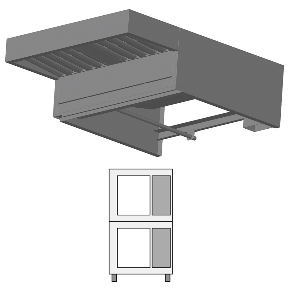 ЗОНТ ВЫТЯЖНОЙ LAINOX BKC023CS+CCER90