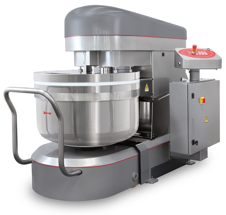 ТЕСТОМЕС СПИРАЛЬНЫЙ С ПОДКАТНОЙ ДЕЖОЙ С ДАТЧИКОМ ТЕМПЕРАТУРЫ APACH BAKERY LINE L-R 120 EP