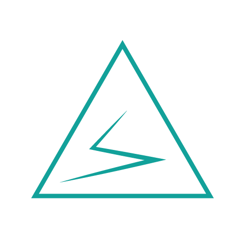 The polyline within the triangle illustrating the basic chaos game rules.