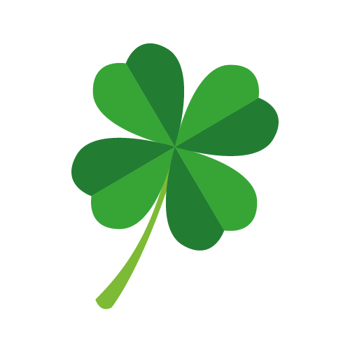 Four-leaf clover as a visual illustration of a Quadtree data structure.