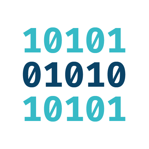 Binary data illustration describing one of the most basic way to represent numbers.