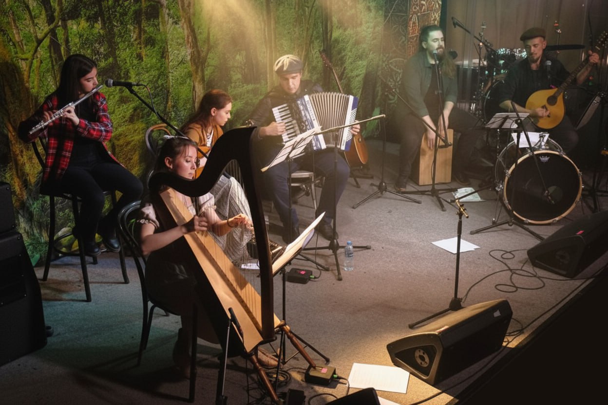 Концерт-лекция "Колесо года". Группа IrishBORщ. - фото №1 Концерт-лекция "Колесо года". Группа IrishBORщ. - фото №1 на Nethouse.Академия