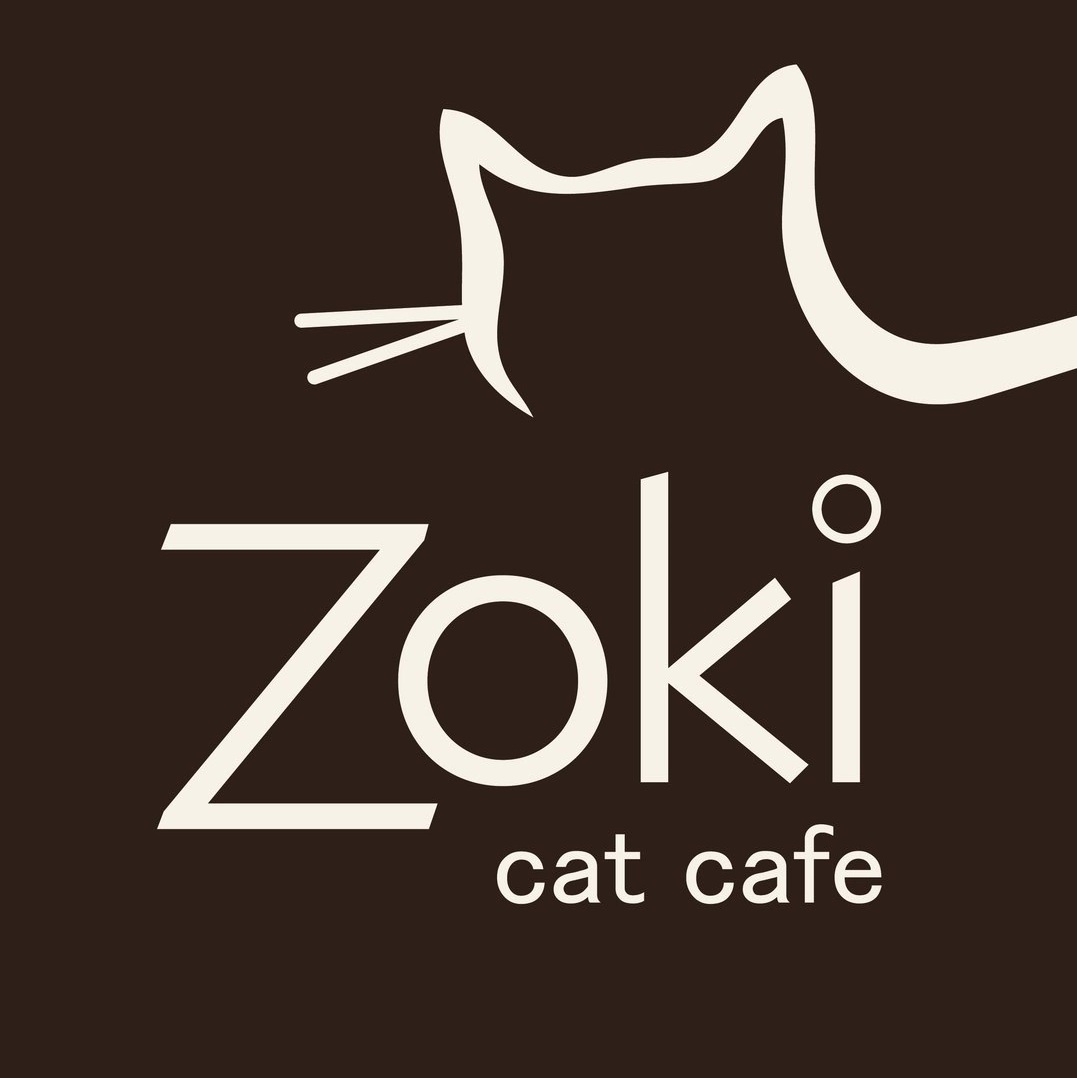 Логотип Zoki cat cafe
