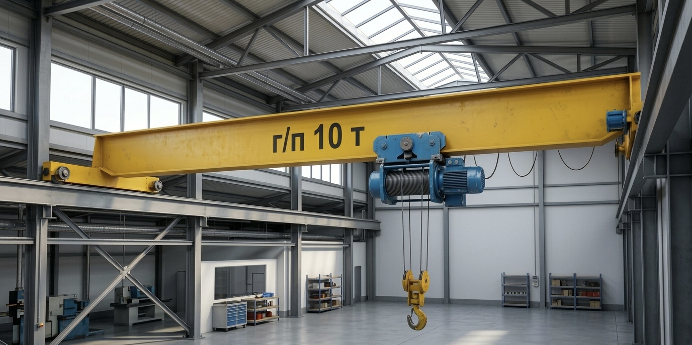 Кран-балка с пролётом 18 метров — завод ВЕРЕНТОР Липецк