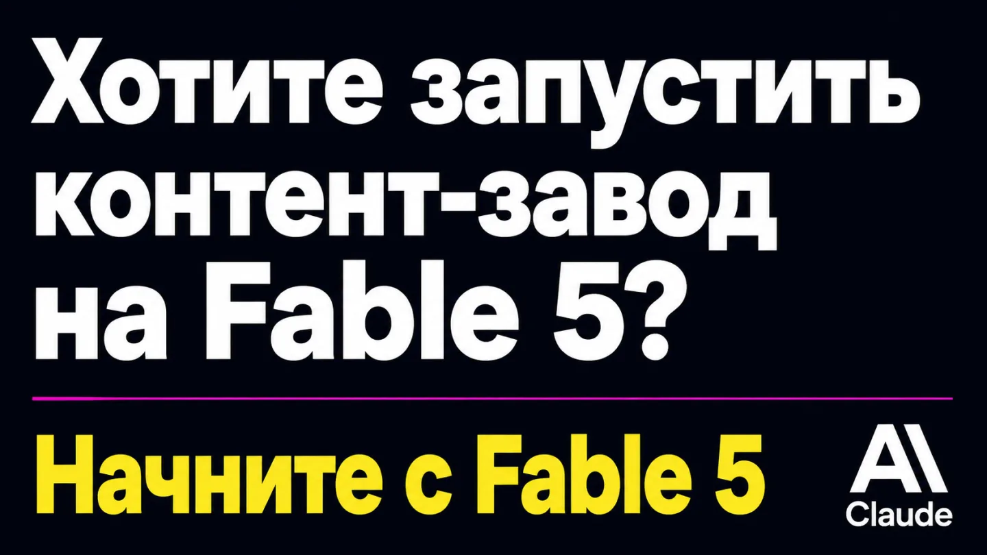 type=cta | about=Внедрение Claude Fable 5 в контент-автоматизацию и маркетинговые пайплайны | hook=Хотите запустить контент-завод на Fable 5?