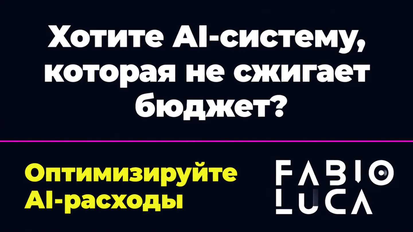 type=cta | about=внедрение AI-автоматизаций с оптимизацией токенных расходов для бизнеса | hook=Хотите AI-систему, которая не сжигает бюджет?